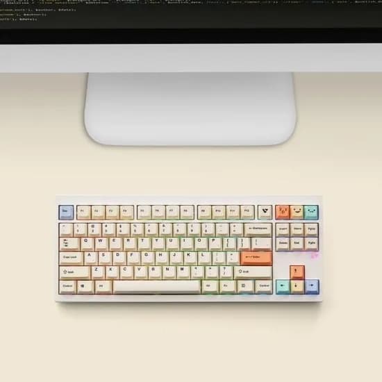 VARO V87 PASTEL 3모드 PBT 키보드