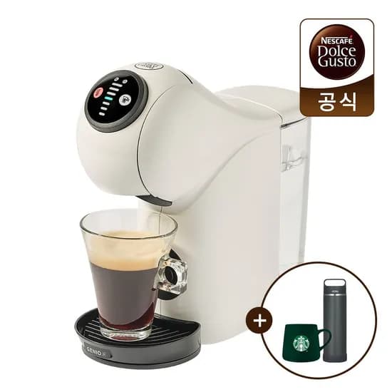 돌체구스토 지니오s 베이직화이트 써모스텀블러 1L 스타벅스머그컵 증정