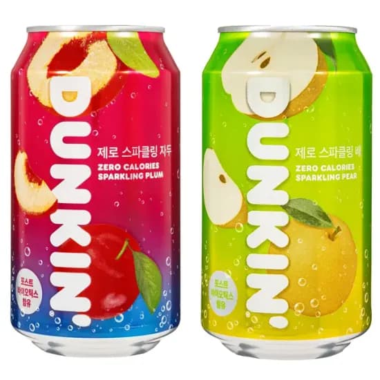 던킨 제로 스파클링 탄산음료 350ml 24개 (배 12개 + 자두 12개) 외 다양