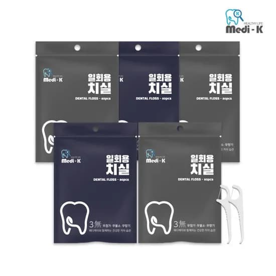 일회용 치실 치간칫솔 400p + 케이스