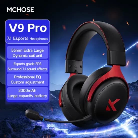 Mchose V9 Pro 게이밍 무선 헤드셋