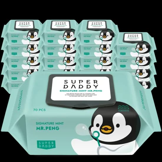 슈퍼대디 미스터펭 민트팩 70g/77g 20팩