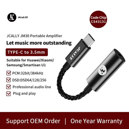 JCALLY JM30 3.5mm CS43131 탑재 Dac