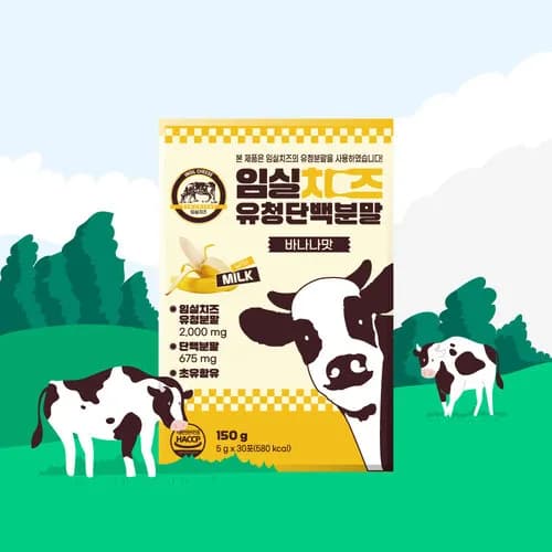 임실 치즈 유청 단백분말 5g x 60포 2개월분