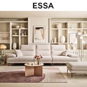 에싸 프라도 와이드 3인 스윙기능 크라비츠 패브릭 소파