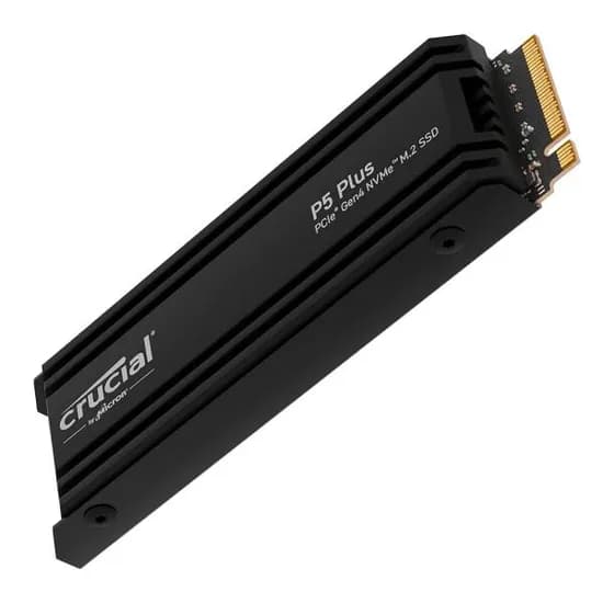 Crucial P5 Plus 2TB NVMe M.2 SSD 히트싱크 포함