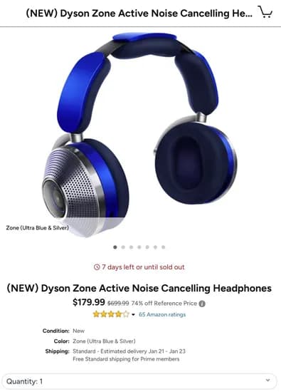 다이슨 존 공기청정 헤드폰