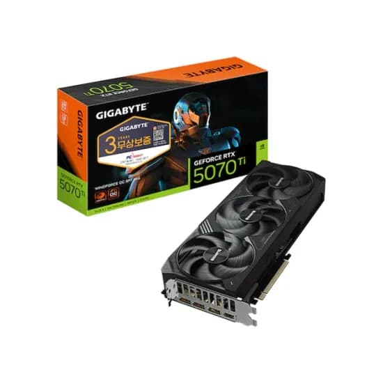 자정이후 GIGABYTE 지포스 RTX 5070 Ti WINDFORCE OC SFF D7 16GB