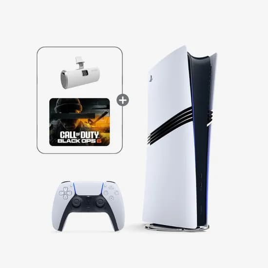 PS5 Pro 콘솔 콜 오브 듀티 6 바우처 보조 배터리 화이트