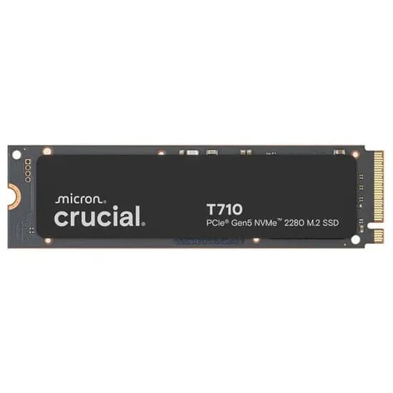Crucial T710 PCIe Gen5 NVMe 2TB SSD 발열판 없는