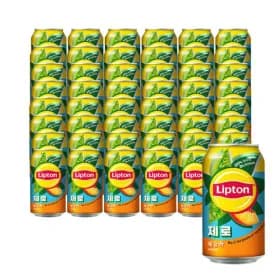 립톤 아이스티 복숭아맛 제로 355ml 48캔