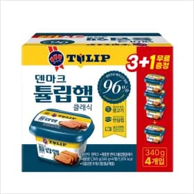 농심 덴마크튤립햄클래식 340g 4입 (멤버십)