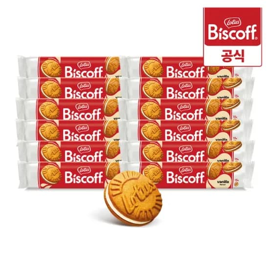 로투스 비스코프 샌드 바닐라 110g 12개