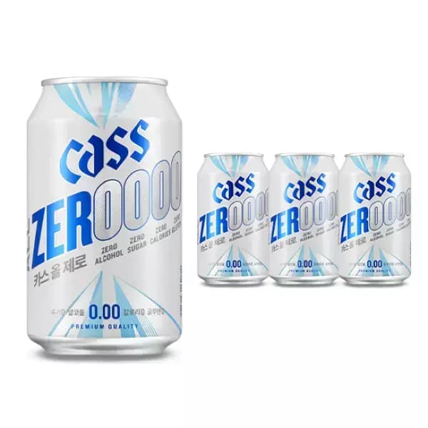 카스올제로(0.00) 330ml 4캔 무알콜 맥주 (무료배송)