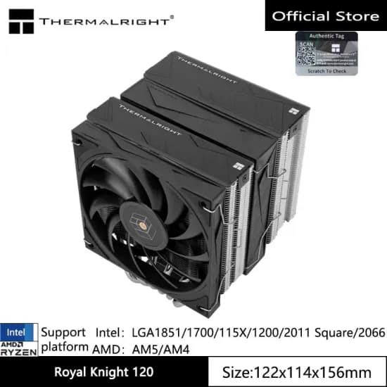 Thermalright Royal Knight 120SE 램프리 듀얼공냉 쿨러