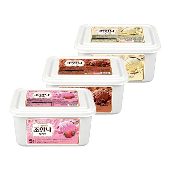 조안나 5L x2개 혼합구성 (초코 바닐라 딸기)_총 10L