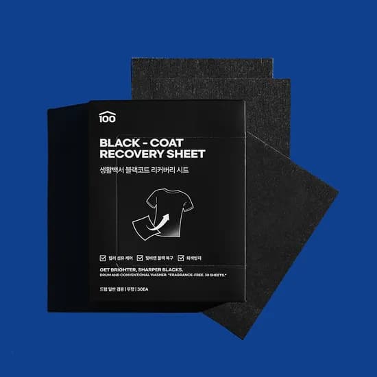 생활백서 블랙 리커버리 시트, 30매입, 1개 51%할인