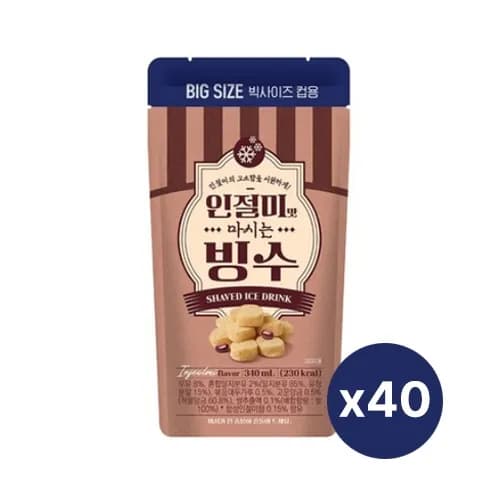 인절미맛 마시는 빙수 340ml 40개입