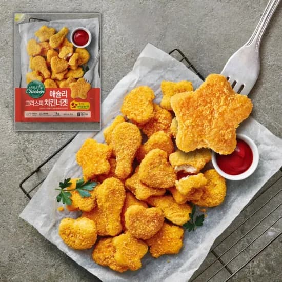 애슐리 크리스피 치킨 너겟 1kg 국내산닭 (코인딜)