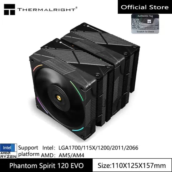 Thermalright Phantom Spirit 120 EVO 재입고 듀얼 공냉 쿨러