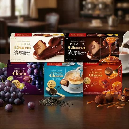 프리미엄 가나 농후 생밀크68g 2개+농후 생카카오68g 2개