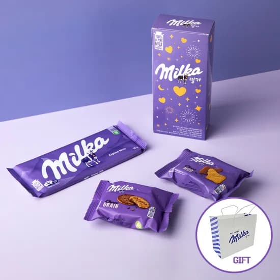 밀카 러블리 비스킷/초콜릿 3종 패키지