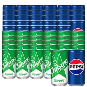 펩시콜라 210ml x 30캔 + 칠성사이다 210ml x 30캔