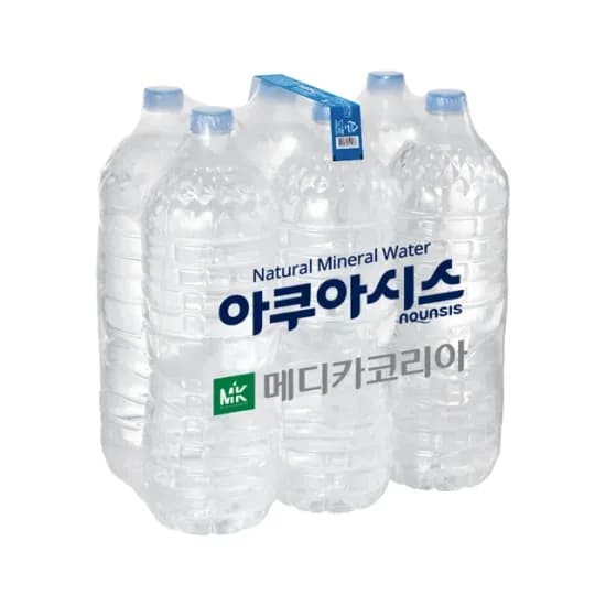 아쿠아시스 생수 무라벨 물 2L x 12병 (코인딜)