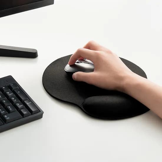 손목보호 쿠션 마우스패드 블랙