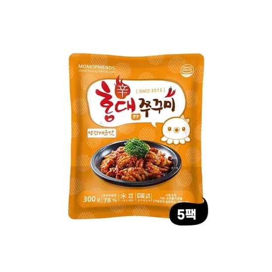 홍대쭈꾸미 300g 5팩 약간매운맛/매운맛