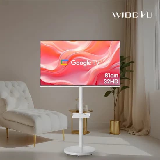 화이트에디션 삼탠바이미 32인치 HD 스마트 이동식 TV