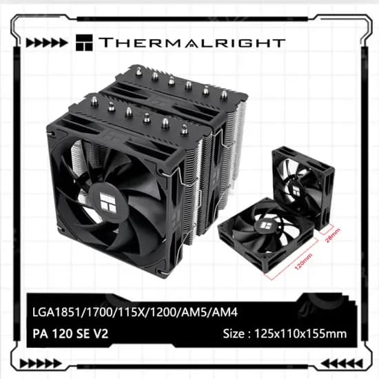 써멀라이트 피어리스 어쌔신 120 SE V2 PA120SE 듀얼공냉 국밥