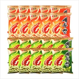 농심 새우깡 90g 10봉 + 와사비새우깡 10봉 (17,880원/무료)