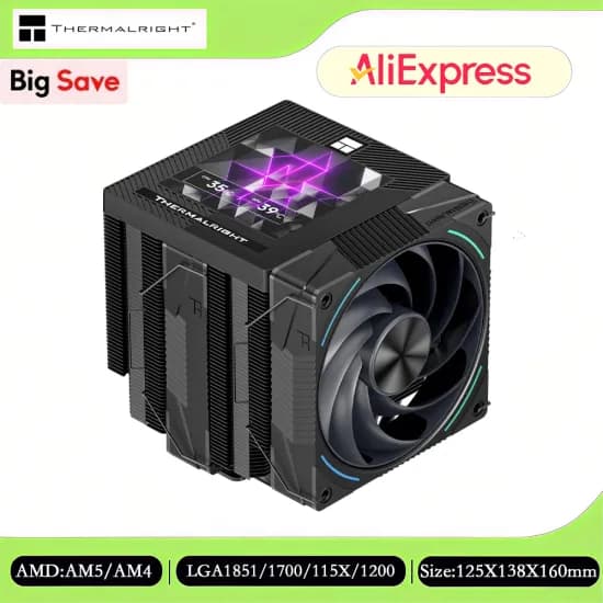 Thermalright PHANTOM SPIRIT 120 VISION EVO 흰 검 듀얼공냉쿨러