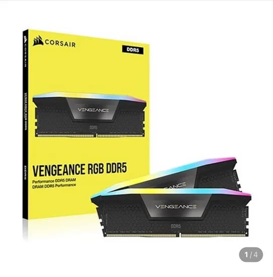 CORSAIR DDR5-6000 CL30 VENGEANCE RGB 32GB 블랙 외 다양