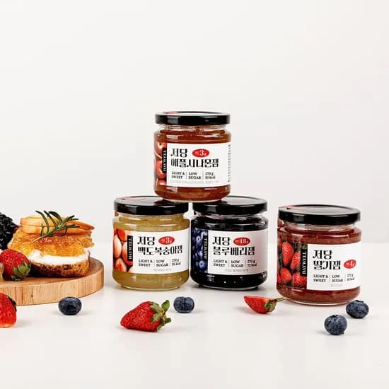 데이웰 저당 잼류 4종 1+1  2개 픽