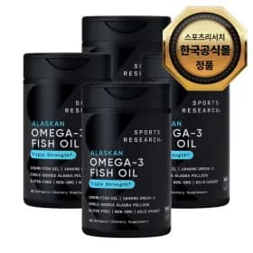 스포츠리서치 오메가3 90정 4개