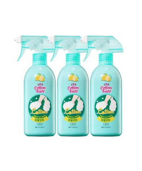 온더바디 코튼풋 발을씻자 풋샴푸 레몬 385ml 3개