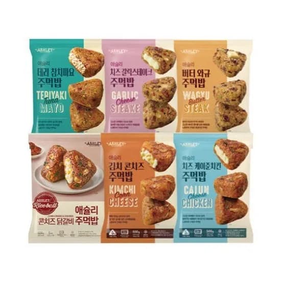 애슐리 주먹밥 6종 4팩 골라담기 총20개 (22,690원/무료)