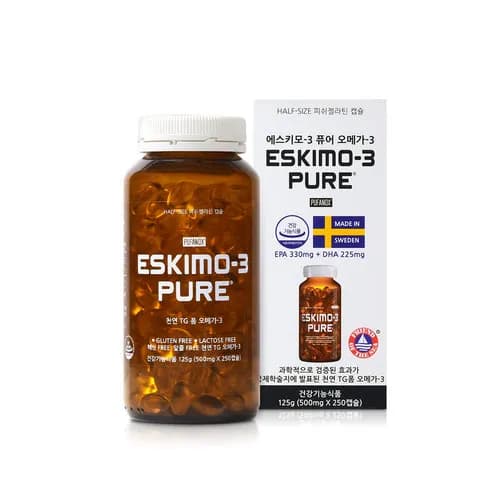 에스키모-3 퓨어 250캡슐 유통기한 임박할인