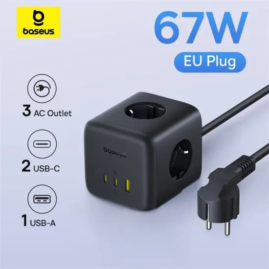 Baseus 67W GaN 고속 충전기 멀티탭