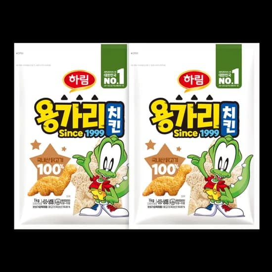 하림 용가리치킨 1kg 2봉