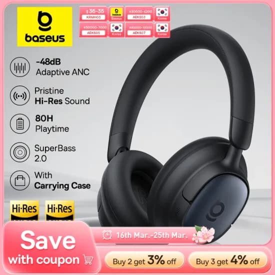 Baseus Bowie MH1 ANC LDAC 헤드폰