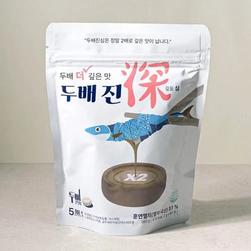 두배 더 깊은 맛 두배진심 코인 육수 180정