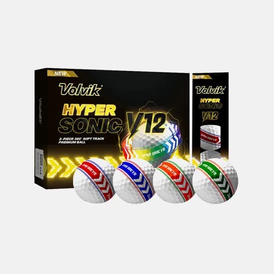 볼빅 골프공 하이퍼 소닉 V12 소프트 트랙 360도 고반발 3피스