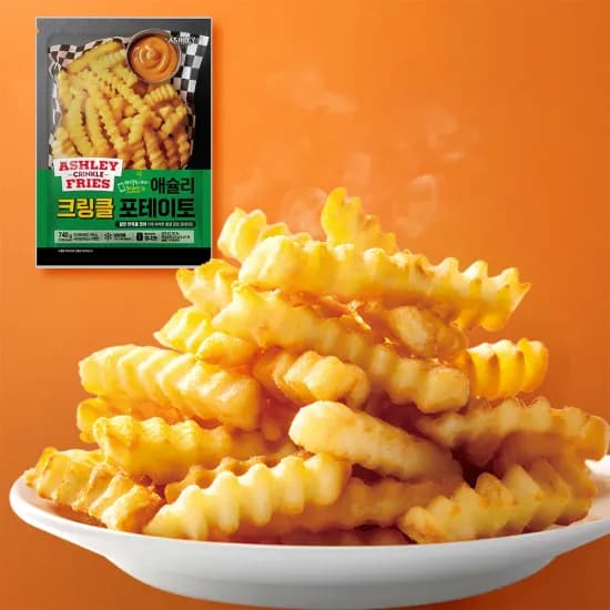 애슐리 버터갈릭 크링클 감자튀김 740g