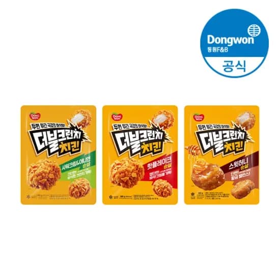 코인딜 동원 더블크런치 순살치킨 3봉