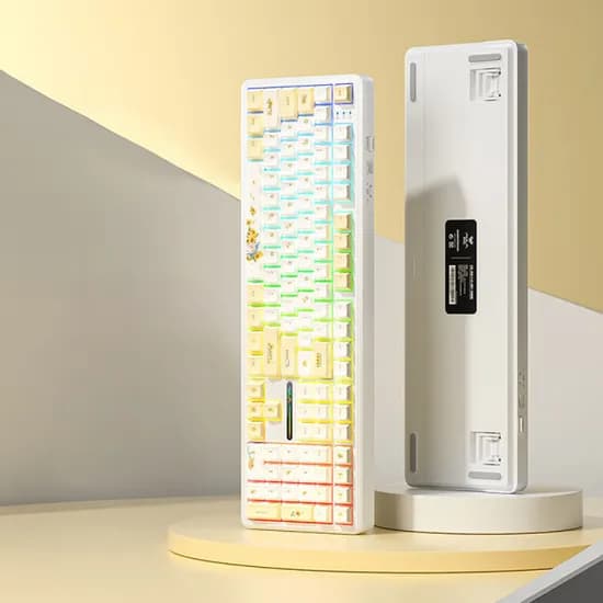 독거미 AULA F108 화이트골드 저소음축