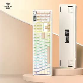 독거미 F108pro기계식 키보드 풀배열 핫스왑 8000mAh 2.4G 모카무스카라멜라떼