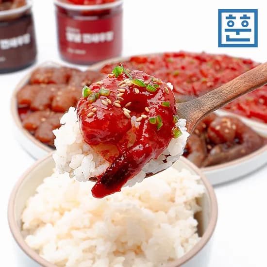 간장 깐새우장 300g+양념 깐새우장 300g  (13,950원/무료)